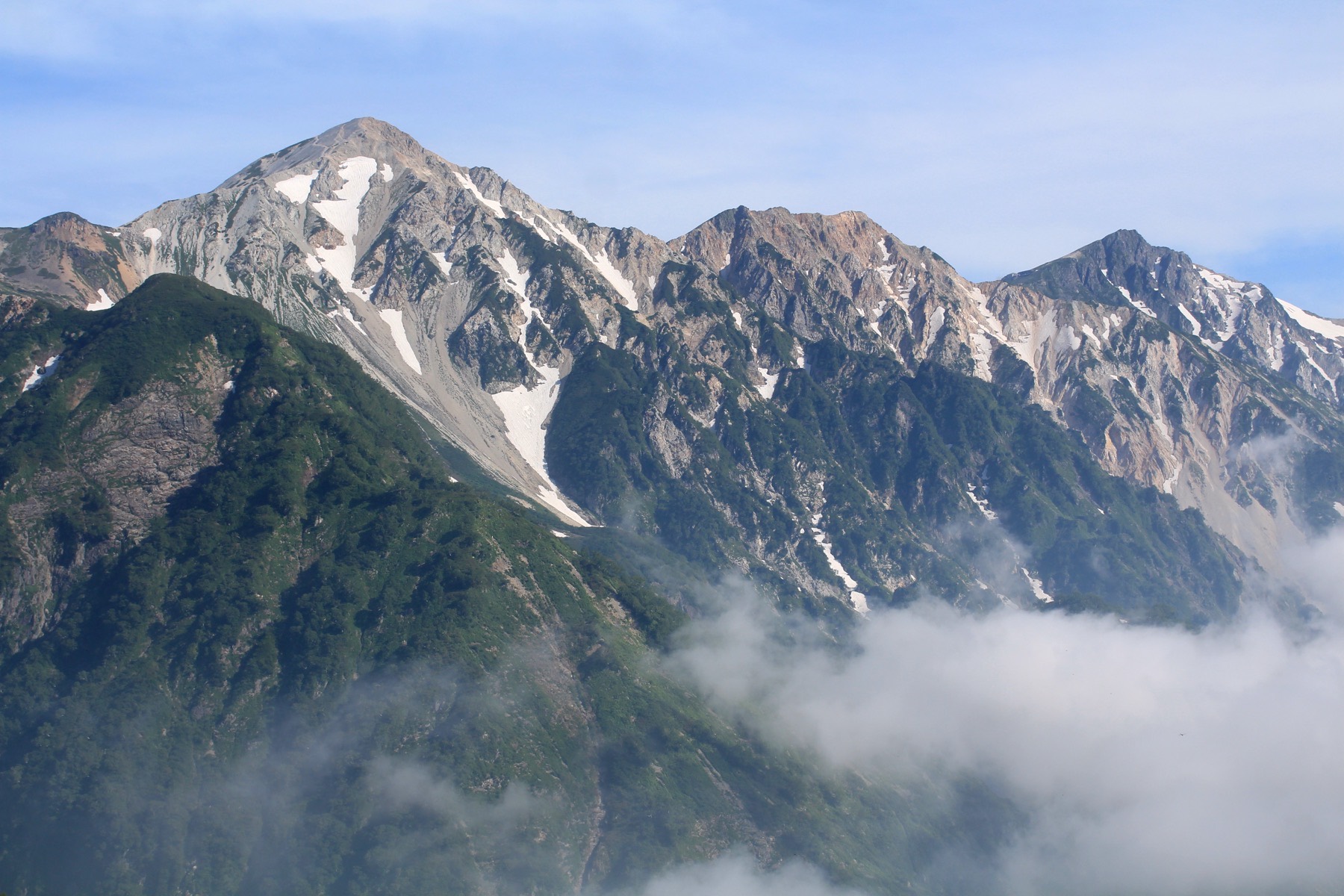 白馬村の山並み